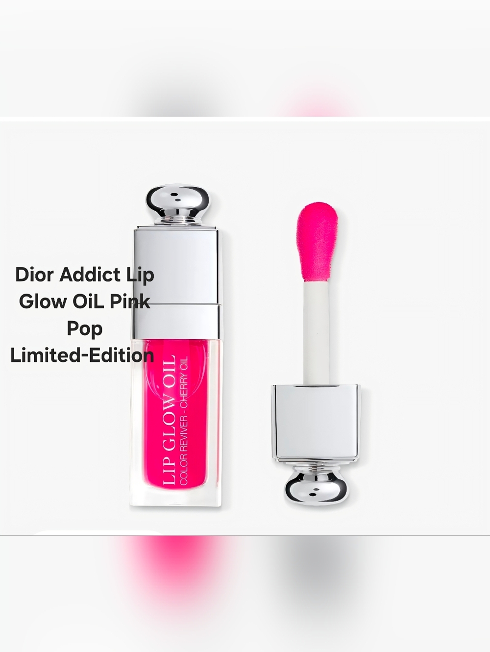 Dior Addict Lip Glow OiL 096 Pink Pop/Bright Pink.  Limited-Edition
